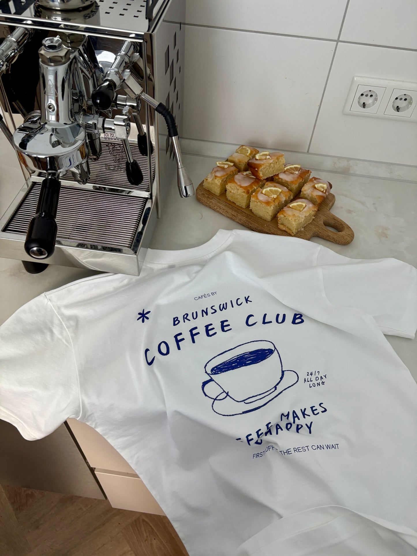 BRUNSWICK COFFEE CLUB T-SHIRT BLUE EDITION