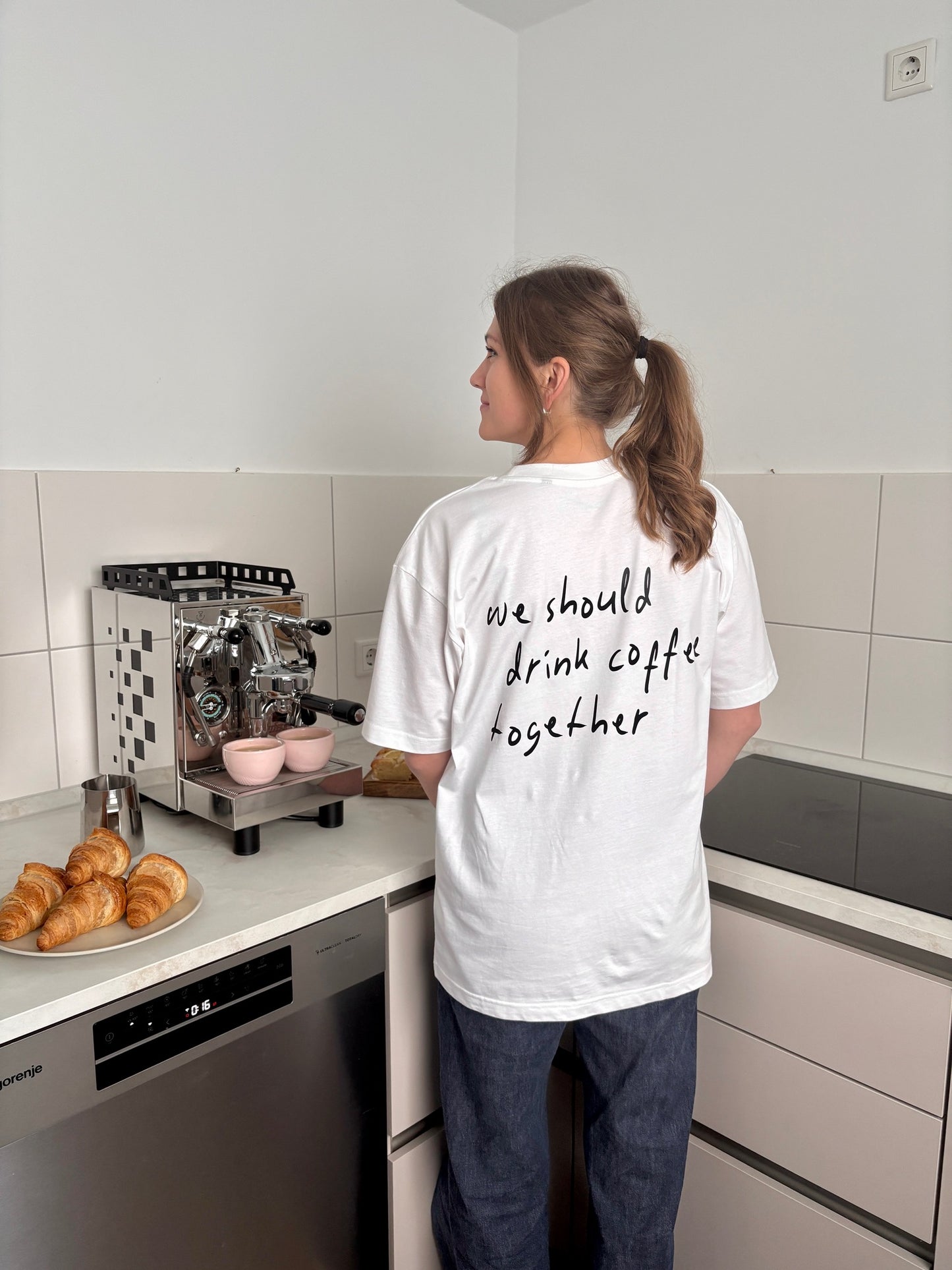 WE SHOULD DRINK COFFEE TOGETHER T-SHIRT