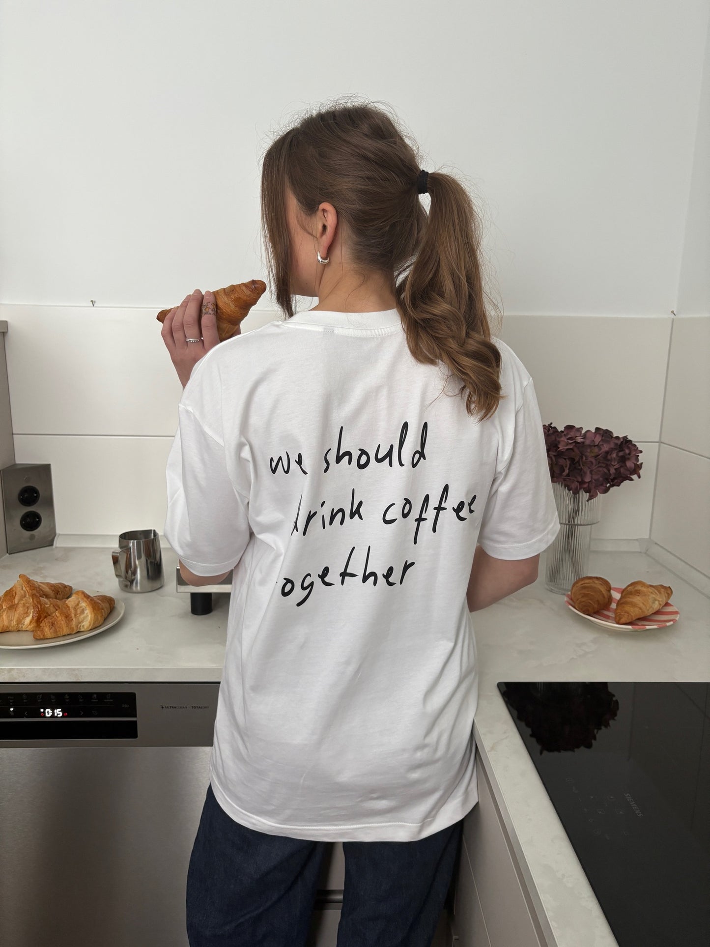 WE SHOULD DRINK COFFEE TOGETHER T-SHIRT