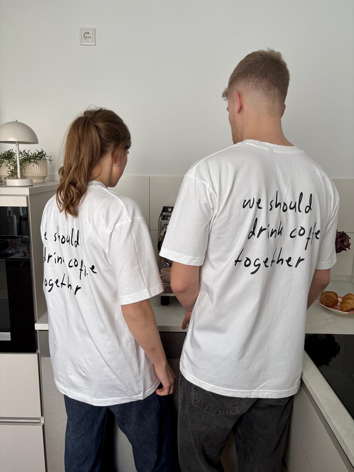 WE SHOULD DRINK COFFEE TOGETHER T-SHIRT