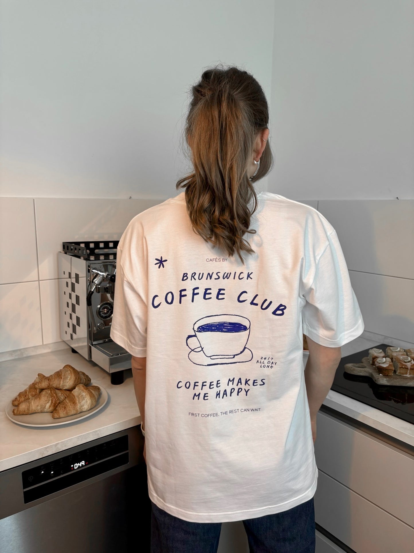 BRUNSWICK COFFEE CLUB T-SHIRT BLUE EDITION