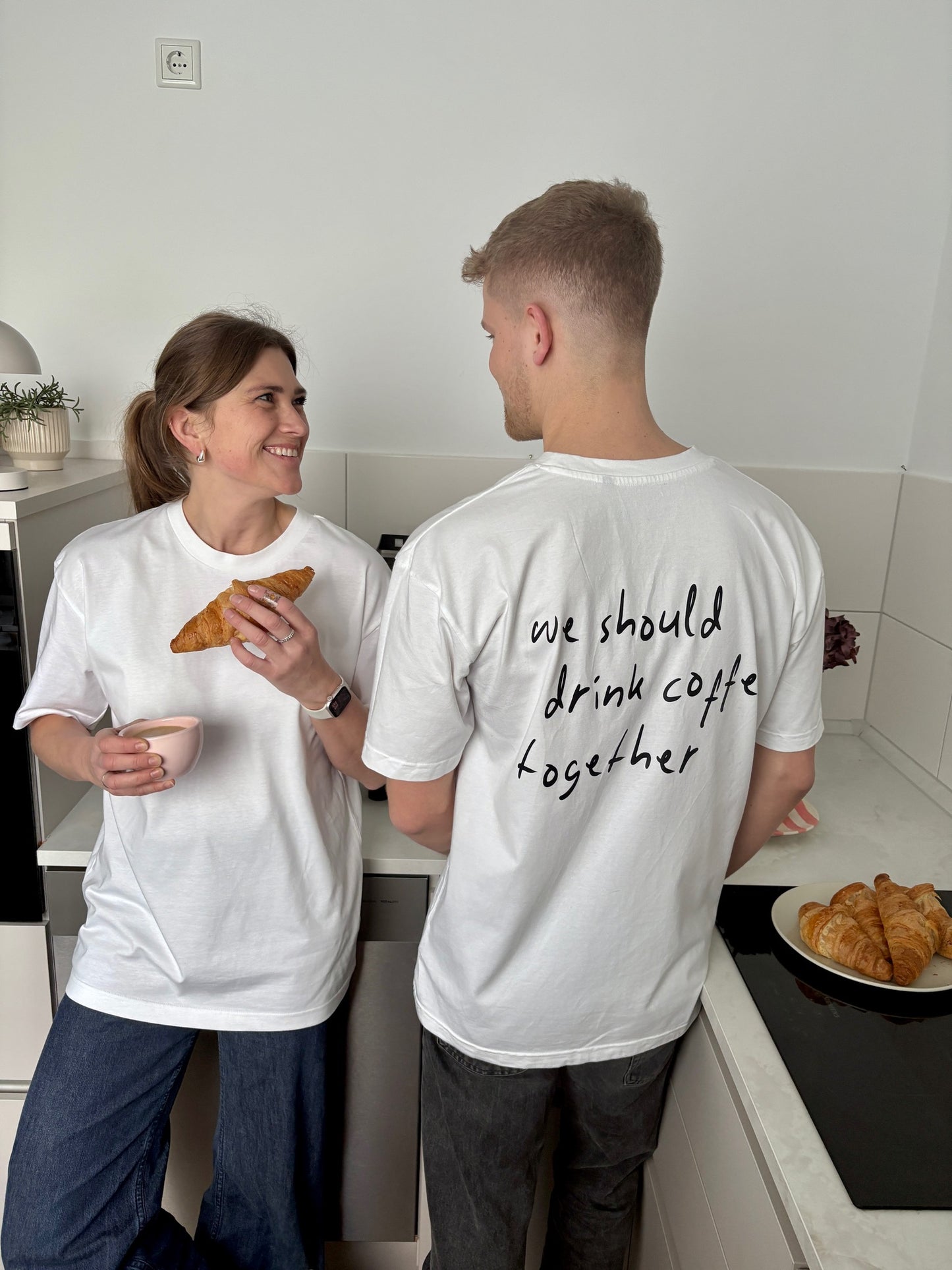 WE SHOULD DRINK COFFEE TOGETHER T-SHIRT