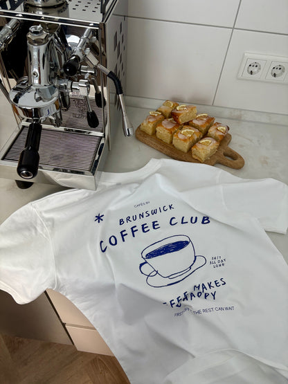 BRUNSWICK COFFEE CLUB T-SHIRT BLUE EDITION