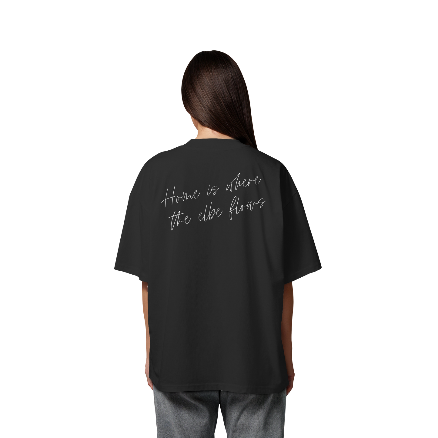 HOME IS WHERE THE ELBE FLOWS T-SHIRT OVERSIZED